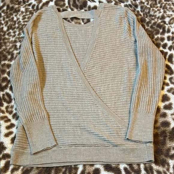 Soho Apparel Ribbed Knit Sweater - Tan - Picture 4 of 5